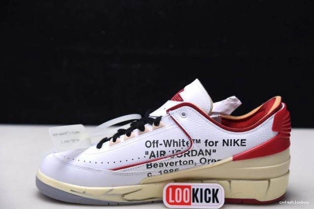 DJ4375-106 SP Low Jordan Red White Off-White Retro 2 0825